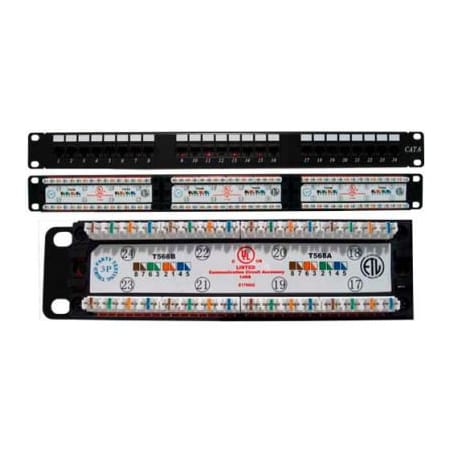 Chiptech, Inc Dba Vertical Cable Vertical Cable 042-377/24 Cat 6 24-Port 110 IDC Patch Panel 042-377/24